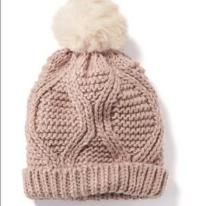 Old Navy cable-knit pom beanie